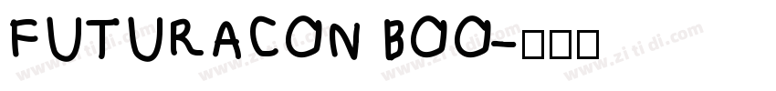 FUTURACON BOO字体转换